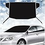 Windshield Snow Cover,Winter Frost Windshield Snow Ice Removal Cover/Protector, Waterproof Windproof Sunshade Snow Cover Fits Most Cars, Trucks, Vans, SUV