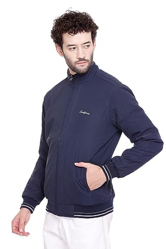 Image of RARE TIMES Winter Reversible Bomber Jacket For Men | Mens Quilted standard length Puffer Jacket | Full Sleeve Mens Jacket