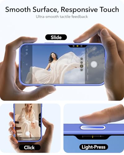 Image of ESR for iPhone 16 Plus Case, Camera Control Button Compatible with MagSafe, Military-Grade Protective Case, Built-in Stash Stand Phone Case, Scratch-Resistant Back Cover, Classic Series, Clear Blue