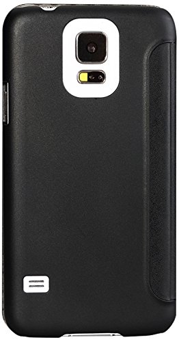 GGMM Ultra Slim Flip Cover harde schaal voor Samsung Galaxy i9600 S5 SV (zwart)