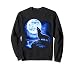 Dachshund Howling Moon Funny Weiner Dog Sausage Art Sweatshirt