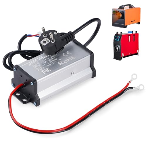 230V-auf-12V-Netzteiladapter Transformator Stromwandler für 5kW 8kW All-in-One Diesel-Luftheizung für Caravan Wohnmobil Garage oder Innenräume