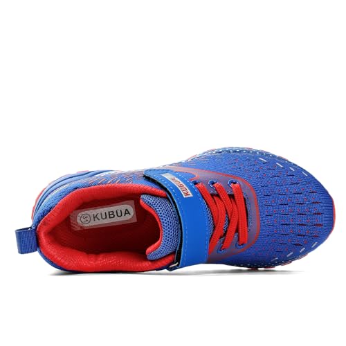 Image of KUBUA Kids Running Shoes for Boys Sneakers Girls Gym Tennis Shoes Toddler Sport Athletic Blue A 11 Little Kid