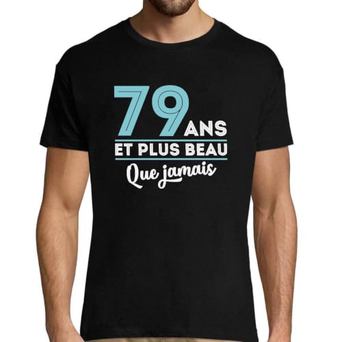 T-Shirt Homme 79 Ans pour honorer un papa formidable avec humour