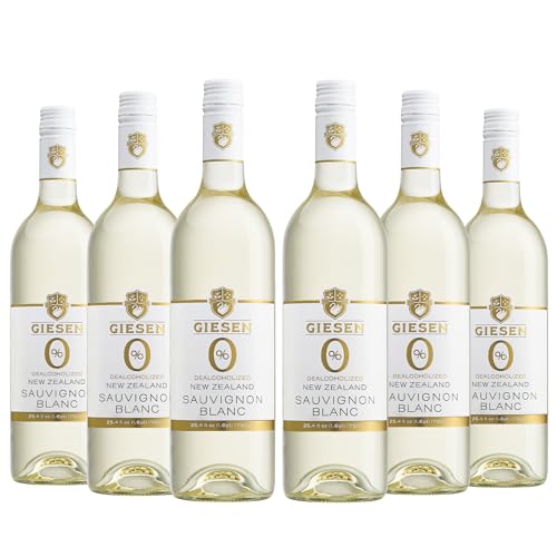 Image of Giesen Dealcoholized Sauvignon Blanc, Non-Alcoholic White Wine, Fresh Aromatics, Crisp, Clean Flavors, Marlborough, New Zealand, 750ml (6, 6 Pack)