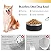 LIHOOOOM Stainless Steel Dog Bowl, Metal Water and Food Dish for Large Dogs, Insulated Non-Slip Pet Bowl, Easy Clean, 64oz, Black