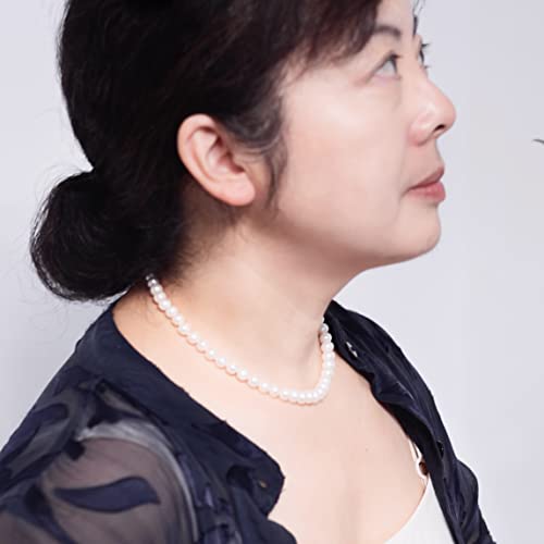 II White Pearl Necklace Genuine Cultured Freshwater (8.0-8.5mm; Necklace 16 Inch)2