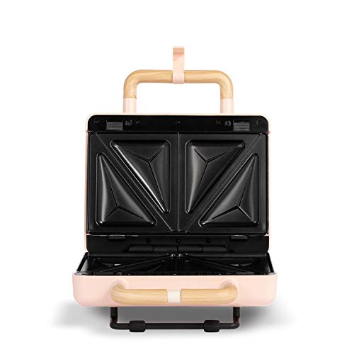 CREATE/STONE 3 IN 1 STUDIO/Sandwich- und Waffeleisen mit austauschbaren Tellern,Pastellrosa / 2 Sandwiches, einfach zu… – Bild 5