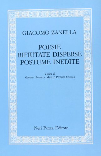 Poesie rifiutate disperse postume inedite