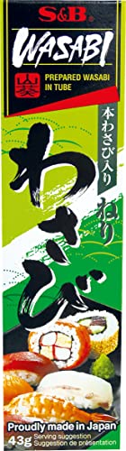 S&B Wasabi Pasta di Rafano Originale Giapponese in Tubo, 43g