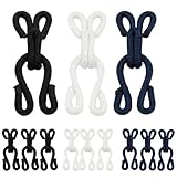 TEOZBLU 12 Pcs Ganci Per Chiusura Pelliccia, Chiusura Per Cappotto In Pelliccia,Ganci e Oc...