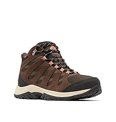 Columbia Redmond 3 Mid WP, Botas Montaña De Sender...: Goma de tracción Omni-Grip que no deja marcas Entresuela ligera Techlite para una comodidad, amortiguación óptima y alto retorno de energía Las superposiciones de cuero sintético proporcionan protección y un bloqueo natural La parte superior de malla...