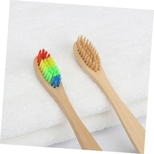 FOMIYES 12 Stück Teiliges Natürliches Zahnbürsten set mit Weichen Borsten für Gründliche Reinigung und Schonende Zahnfleischmassage Ergonomischer Rutschfester Griff Nachhaltige – Bild 7