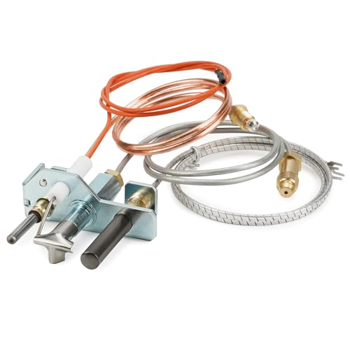 Stanbroil 4021-732 - Pieza de repuesto de montaje piloto de gas natural para calefactor, Heat N Glo y Quadra-Fire chimenea de gas, piezas de repuesto de montaje piloto 25660 para chimenea de gas