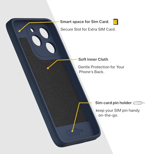 Image of Pikkme Back Cover for Realme 15T 5G / Realme Narzo 90 5G Soft Matte Silicone Mag-Safe Design (Mag-Safe Not Support) Camera Protection | Slim Fit Bumper Cover (Blue)