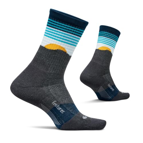 Image of Feetures Trail Max Cushion Mini Crew Sock - Hiking Socks for Men & Women