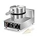 110V Electric Ice Cream Cone Maker 1300W Commercial Waffle Cone Machine 1300W Electric Stainless Steel Egg Cone Baker Non Stick coating with Temp & Time Control for for Restaurant Bakeries