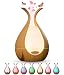 Produktbild MFUNKE Aroma Diffuser für ätherische Öle 200 ml mit 7 LED-Farbwechsel Timer leise autom. Abschalten BPA-frei Ultraschall Luftbefeuchter für Aromatherapie Duftlampe Holzoptik