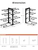 MUDEELA 8-Tier Pots and Pans Organizer under Cabinet, 15.83" Height Heavy Duty Pot Pan Organizer Kitchen Cabinet Organization and Storage, Adjustable Pot Rack for Frying Pan, Cast Iron Skillet, Black #2