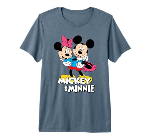 T-shirt Mickey et Minnie cadeau Disney parfait pour anniversaire et couple