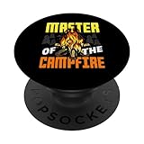 divertente campeggio master of the campfire outdoor camper popsockets popgrip intercambiabile