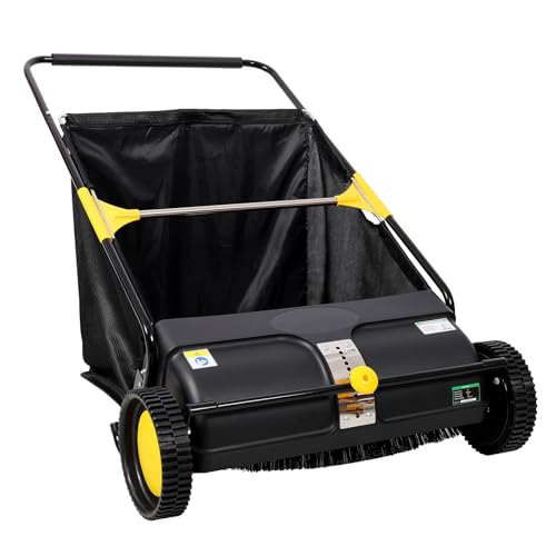 2026 Upgraded 26 Inch Push Sweeper