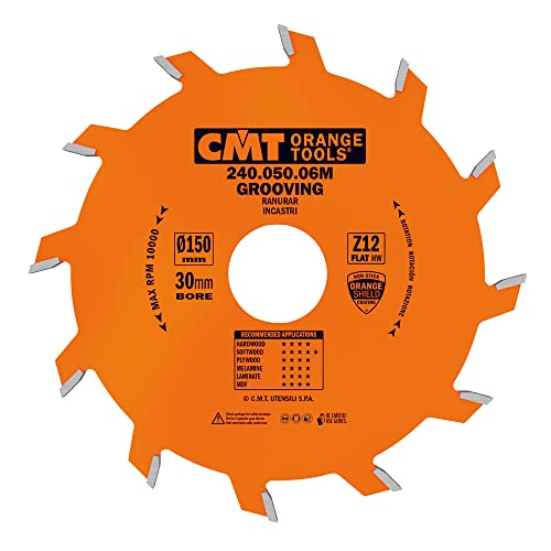 Cmt Orange Tools 240.050.06M - Grooving Saw Blade 150X5X30 Z=12 Flat
