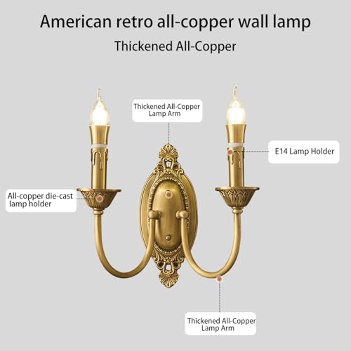Aplique de pared vintage de latón para crear un dormitorio elegante 5