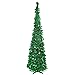 Produktbild Faltbare Künstliche Weihnachtsbäume Künstlicher Tannenbaum Weihnachtsbaum Künstlich Sequin Deko Christbaum Kunstbaum Baumes für Urlaub, Wohnung, Party, Büro, Kamin, Weihnachten Dekoration(Grün, 6ft)