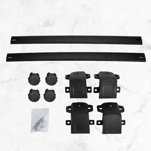 Barres de toit pour Jeep Compass 2020 rails transversales noirs - 5