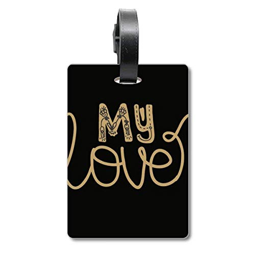 Étiquette de sac à main My Love Gold accessoire de personnalisation