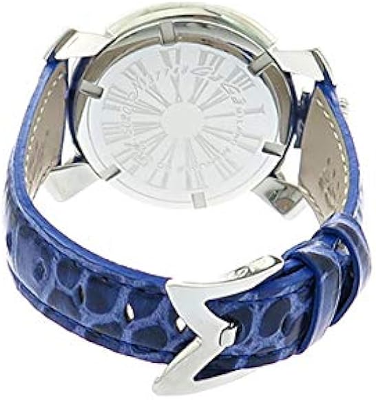 GagaMilano マヌアーレ40 ホワイトシェル ブルー GaGa MILANO - 新品ベルト 美品✨ ガガミラノ マヌアーレ40