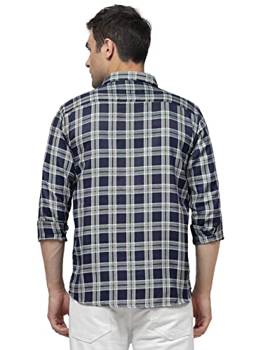 Image of ELYYORK Men's Checkered Regular Fit Shirt