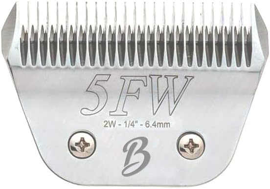 Lâmina de Reposição 5FW para Máquina de Tosa A5, Aço Carbono Japonês, Corte de 6,4 mm Bucchelli
