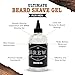 Beard Shave Gel – Clear Shaving Gel for Beards – Nutrient-Rich Formula – Provides Smooth Shave – Premium Ingredients – Hops, Barley, Yeast – 8 oz.
