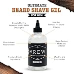 Beard Shave Gel – Clear Shaving Gel for Beards – Nutrient-Rich Formula – Provides Smooth Shave – Premium Ingredients – Hops, Barley, Yeast – 8 oz. - Image 2