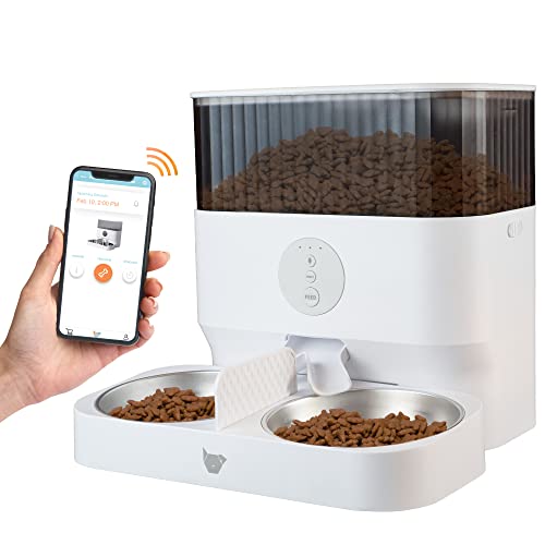 INSTACHEW Purechew Double Smart Automatic Pet Feeder, App Enabled, Food Bowl for Cats and Dogs