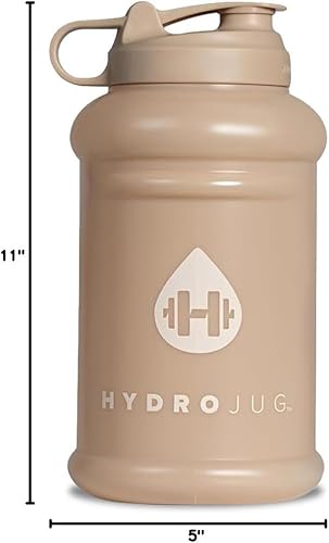 Miniatura 6 de HydroJug Botella de agua de medio galón de 73 onzas, jarra recargable y reutilizable con asa de transporte, ideal para hidratación sobre la marcha,