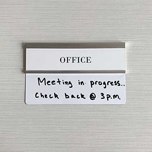 NapTags Nameplate Holder with Dry Erase Board, 8