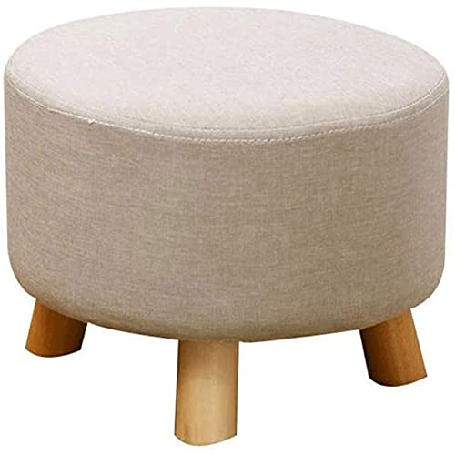 Taburete para pies tocador reposapiés para sofá de madera maciza 2