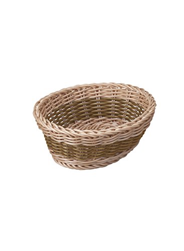 シービージャパン かご バイカラー ブラウン 洗える バスケット レンジ対応 オーバル Quartier latin