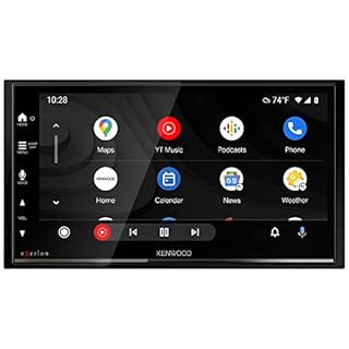 KENWOOD DMX709S eXcelon 6.95-Inch Capacitive Touch Screen, Car Stereo, CarPlay and Android Auto, Bluetooth, AM/FM HD Radio, MP3 Player, USB Port, Double DIN, 13-Band EQ, SiriusXM