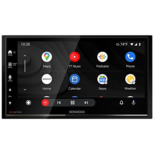 Image of KENWOOD DMX709S eXcelon 6.95-Inch Capacitive Touch Screen, Car Stereo, CarPlay and Android Auto, Bluetooth, AM /FM HD Radio, MP3 Player, USB Port, Double DIN, 13-Band EQ, SiriusXM
