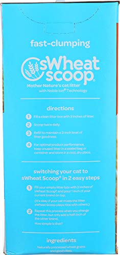 sWheat Scoop Multi-Cat All-Natural Clumping Cat Litter, 12.3lb Box