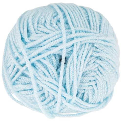 Image of Hobby Lobby Yarn Bee Soft & Sleek Yarn, 410 Light Blue, Set of 2 | 4 Medium Weight, 100% Low Pill Acrylic, 232 Yards Per Skien