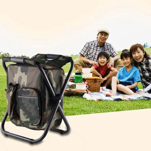 Cadeira Mochila Banqueta Bolsa Semi Termica Banco Dobravel Pesca Acampamento Pescaria Camping Praia