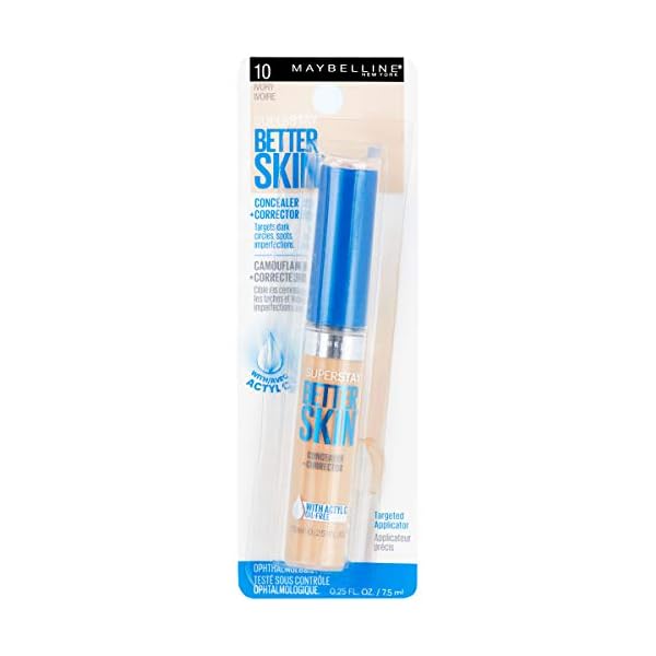 Maybelline-New-York-Super-Stay-Better-Skin-Concealer-Corrector-Ivory-025-fl-oz Maybelline New York Super Stay Better Skin Concealer + Corrector, Ivory, 0.25 fl. oz.
