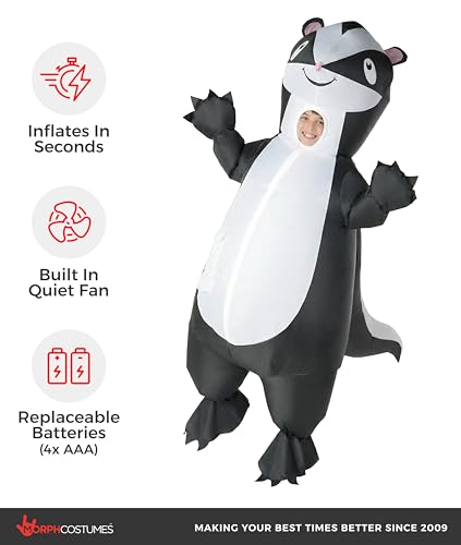 Disfraz inflable de mofeta para niños Morph miniatura 3