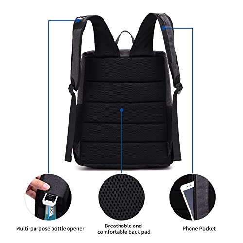 Trypry Cooler Backpack Leakproof 30 Cans Lightweight Backpack Insulated Cooler For Lunch Picnic Fishing Hiking Camping Park Beach (Black) #TOP4