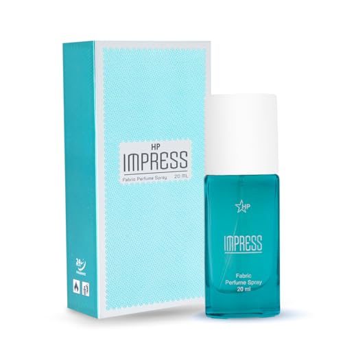 Image of HP Impress Fabric Perfume Spray, 20 ml, Unisex, Aromatic Fougere Fragrance, Glass Bottle